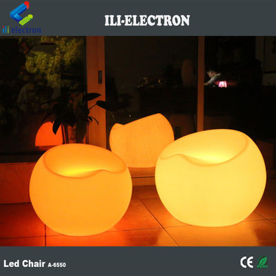빛나는 사과 모양 LED 의자 / 빛나는 칵테일 의자 / 빛나는 LED 바 의자