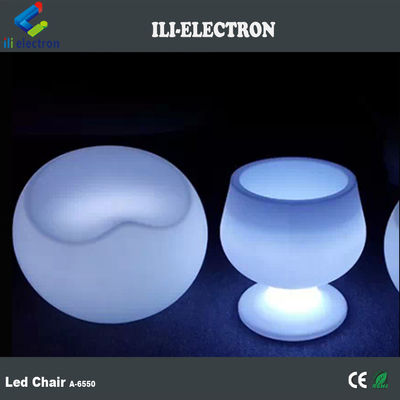 16 색상 변화 플라스틱 LED 사과 바 의자