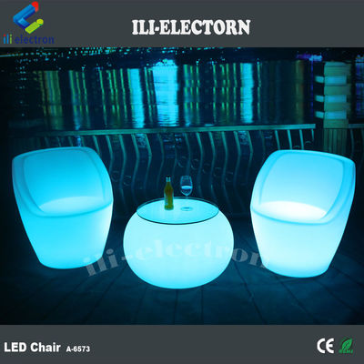 LED 강조 조명 테이블 둥근 바 빛나는 LED 바 테이블