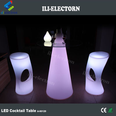 빛나는 바 테이블 LED 칵테일 테이블