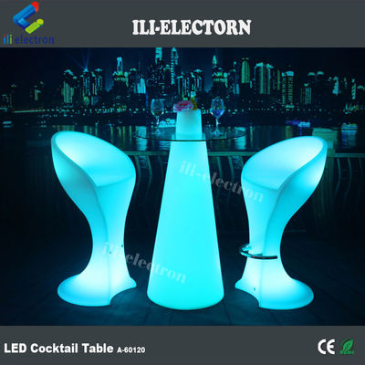 빛나는 바 테이블 LED 칵테일 테이블