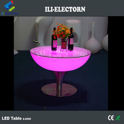 스타일 로맨틱 스타일리시 LED 바 커피 라운드 칵테일 테이블 IP54 PE 재료