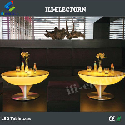 스타일 로맨틱 스타일리시 LED 바 커피 라운드 칵테일 테이블 IP54 PE 재료
