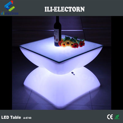 빛나는 LED 바 테이블 LED 플라스틱 호텔 커피 테이블