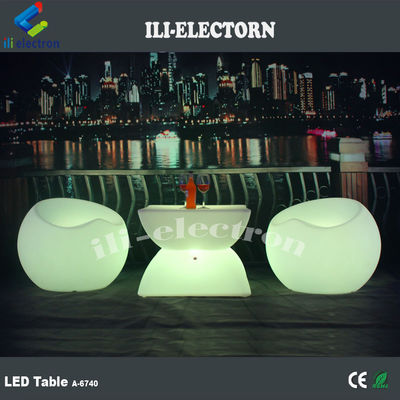 빛나는 LED 바 테이블 LED 플라스틱 호텔 커피 테이블