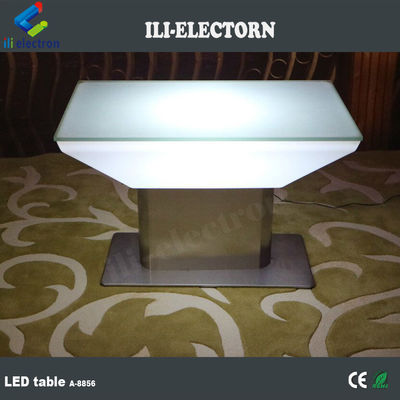 고층 스테인레스 스틸 기반 플라스틱 LED 조명 테이블
