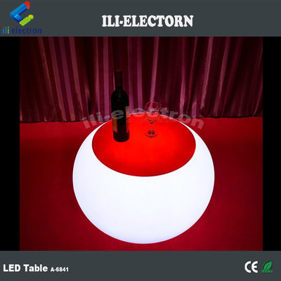 재충전 가능한 LED 가구 정원용 둥근 커피 테이블