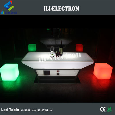 PE 플라스틱 LED 빛나는 바 테이블/ 라운지 테이블/ 거실 테이블