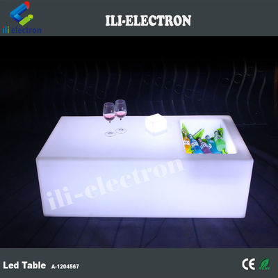유니크 무선 PE 플라스틱 LED 바 테이블 얼음 버킷/냉각 탱크