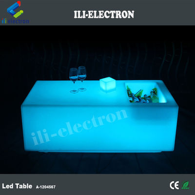 유니크 무선 PE 플라스틱 LED 바 테이블 얼음 버킷/냉각 탱크