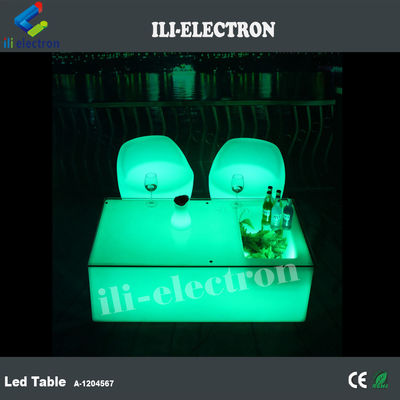 유니크 무선 PE 플라스틱 LED 바 테이블 얼음 버킷/냉각 탱크