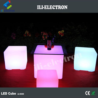 PE 물질 LED 큐브 좌석 장식 Led 큐브 테이블