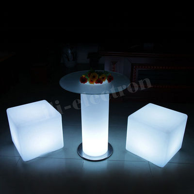 LED 유리 바 테이블 파티 칵테일 테이블