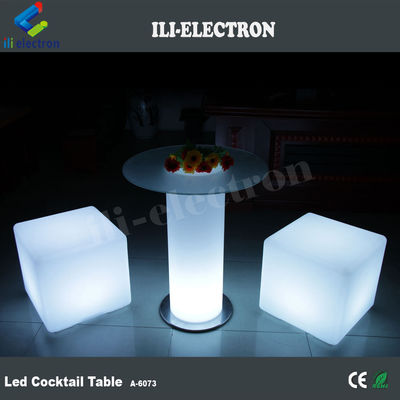 LED 유리 바 테이블 파티 칵테일 테이블