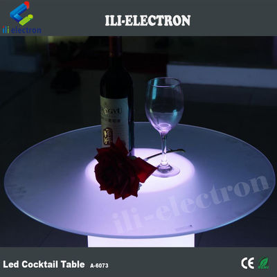 LED 유리 바 테이블 파티 칵테일 테이블