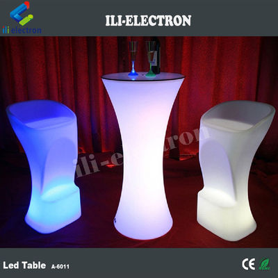 빛나는 빛 이동 칵테일 바 테이블 LED 휴대 칵테일 테이블