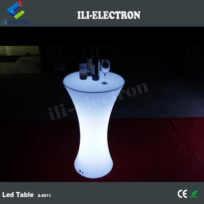 빛나는 빛 이동 칵테일 바 테이블 LED 휴대 칵테일 테이블