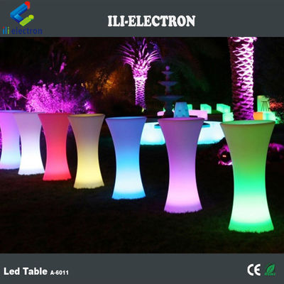 빛나는 빛 이동 칵테일 바 테이블 LED 휴대 칵테일 테이블