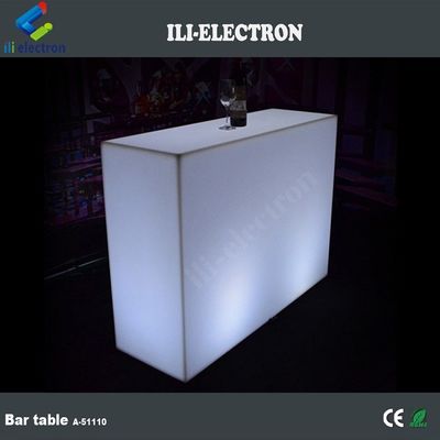 상업용 빛나는 LED 바 카운터, 직사각형 LED 빛 테이블 방수