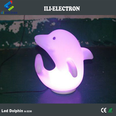 플라스틱 돌고래 LED 라이트 3500K 따뜻한 흰색 재충전 리?? 배터리