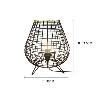 중국식 모던 라탄 램프 침실 침대 옆 차방
