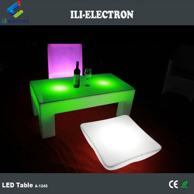 4 다리 LED 라이트 칵테일 테이블, 16 컬러 변경 LED 빛 테이블 원격 제어
