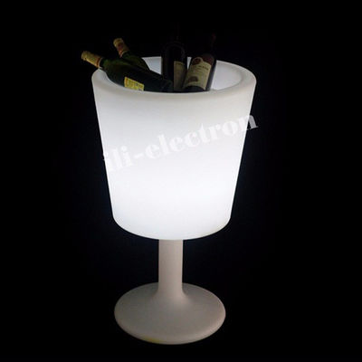 유무선 플라스틱 LED 얼음 버킷 컵 모양 16 색상 샴페인 변경