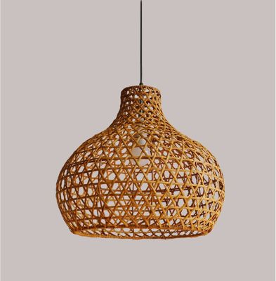 와비-사비 라탄 캔들리어 예술 램프 정원용 손조재 라탄 램프