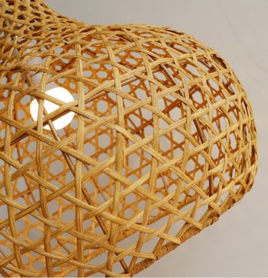 와비-사비 라탄 캔들리어 예술 램프 정원용 손조재 라탄 램프