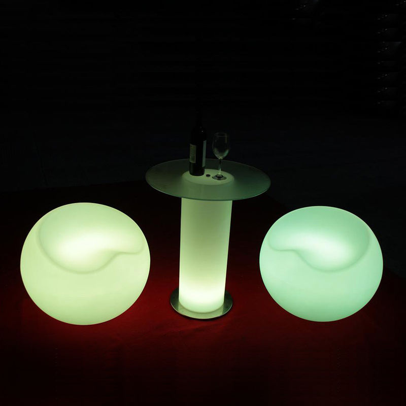 무티 컬러 RGB LED 라이트 칵테일 테이블, 방수 라이트 업 바 가구
