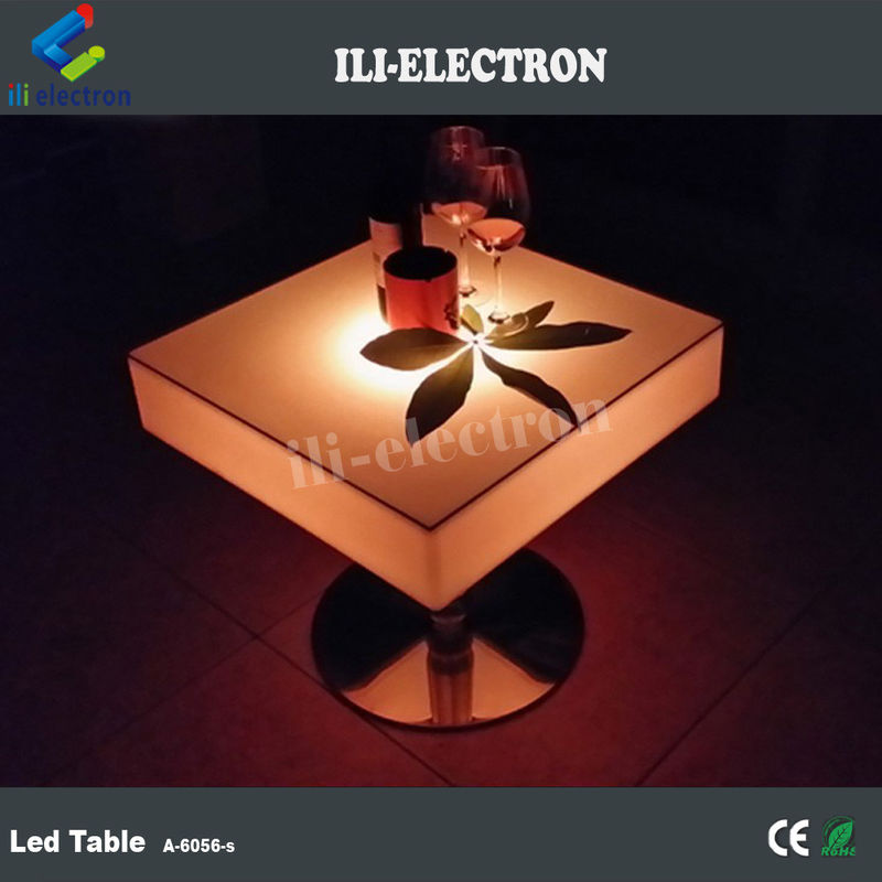 LED 정원 테이블 나이트 클럽 가구 색상 칵테일 테이블 LED 가구
