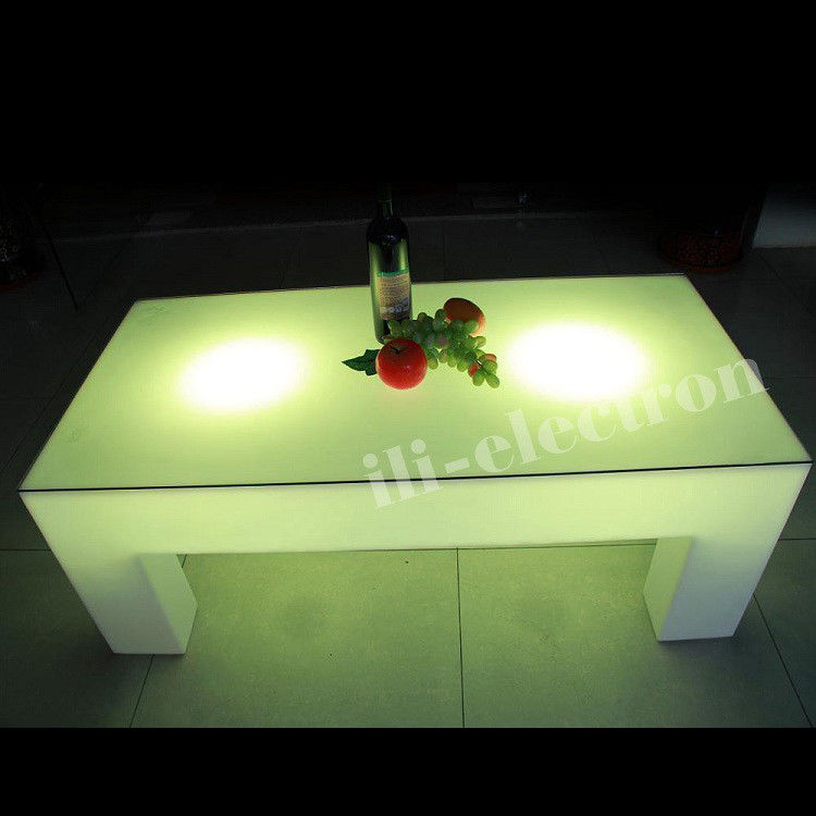 4 다리 LED 라이트 칵테일 테이블, 16 컬러 변경 LED 빛 테이블 원격 제어